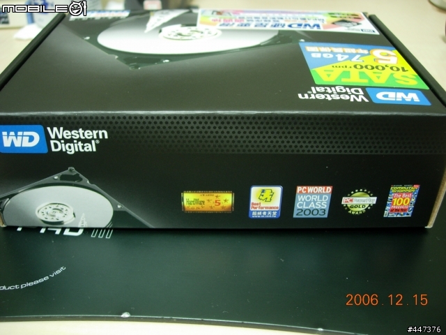 [分享] WD Raptor 740ADFD（萬轉暴龍）開箱照 + 不負責測試報告