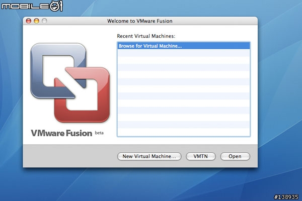 [分享]試試VMWare Fusion Beta吧!!