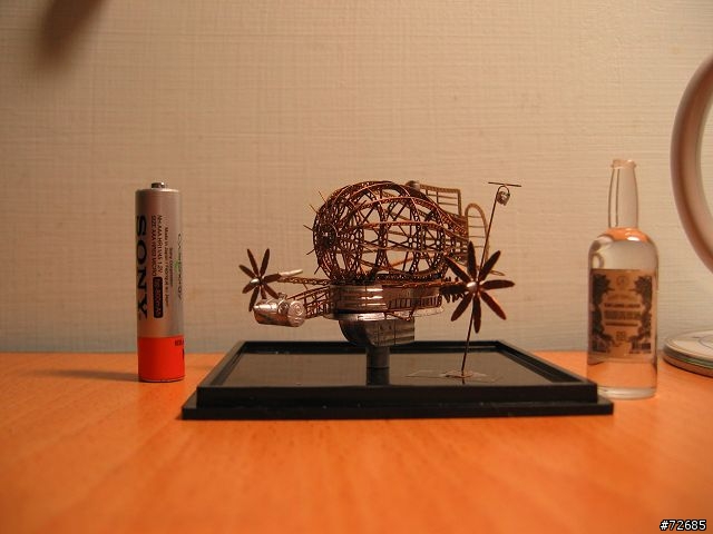 天空之城海盜金屬模型船 (圖多) Laputa Airship of Viking Tigermoth