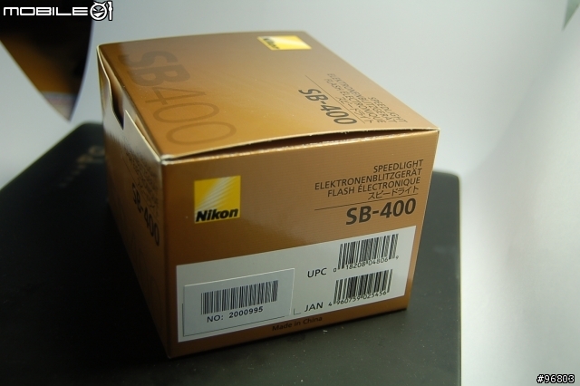 【Nikon SB-400】開箱照 重拍測試照