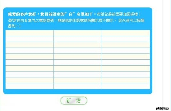 推薦中華市話新服務:來電過濾= =?(請見最下面的12/13補充文章那段)
