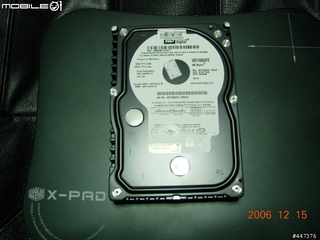 [分享] WD Raptor 740ADFD（萬轉暴龍）開箱照 + 不負責測試報告