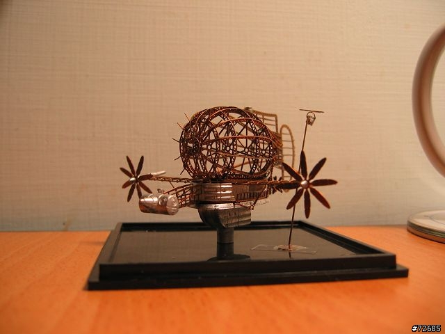 天空之城海盜金屬模型船 (圖多) Laputa Airship of Viking Tigermoth