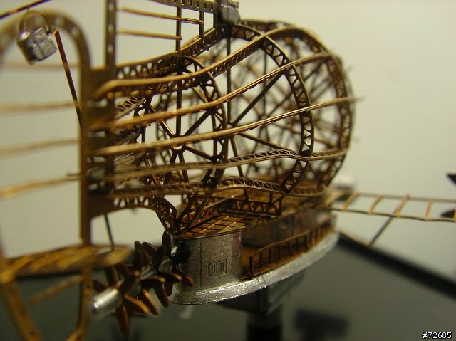 天空之城海盜金屬模型船 (圖多) Laputa Airship of Viking Tigermoth