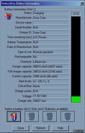 Vaio是把電池記憶做在主機板上嗎？