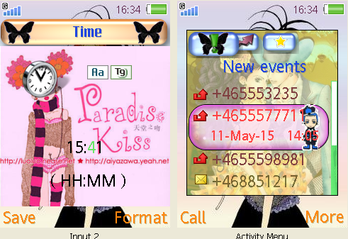 [W850i]主題~矢澤愛--天國之吻Paradise  Kiss