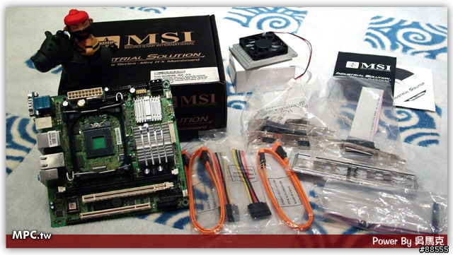 親愛的 你被mini-itx包圍啦!! MSI MS-9642 雙核工業版