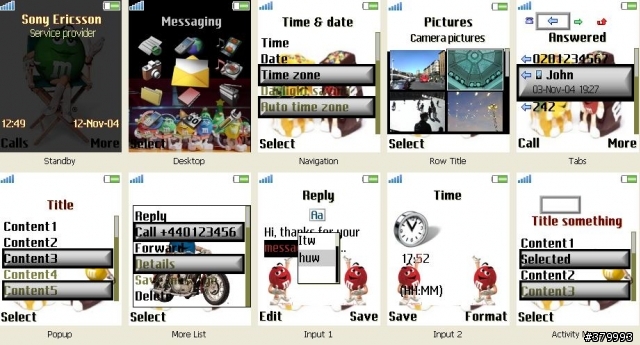 [W800]  m&m巧克力主題  2007/1/6新增k700m&m主題