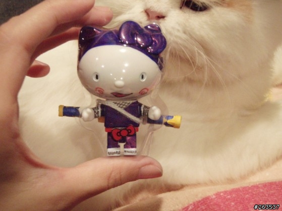 麥當勞贈品KITTY大改造--原子小KITTY+忍者哈特力KITTY