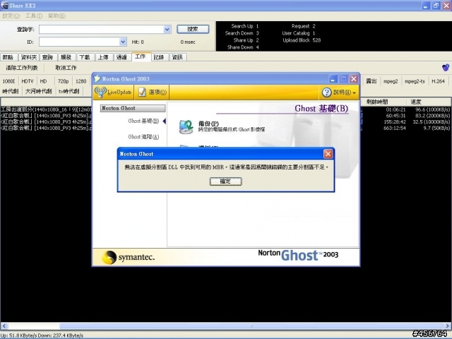 請問板上有大大組了E6300+P5PE-VM 然後不能用GHOST備份的嗎?