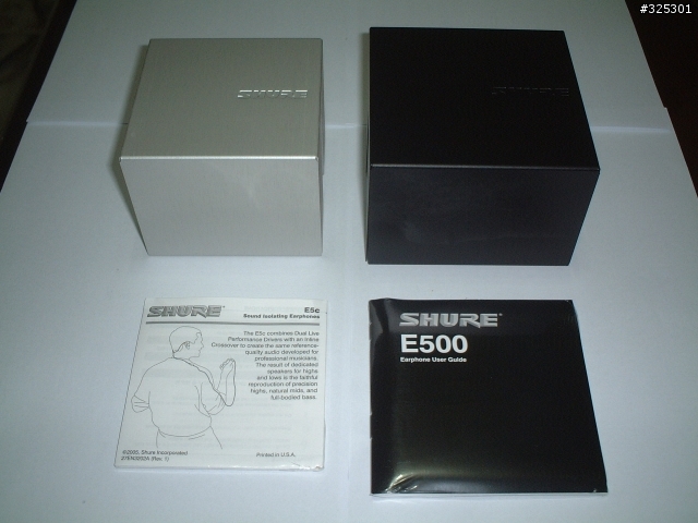 [開箱分享] 非客製旗艦耳道耳機 Shure E5C 與 Shure E500