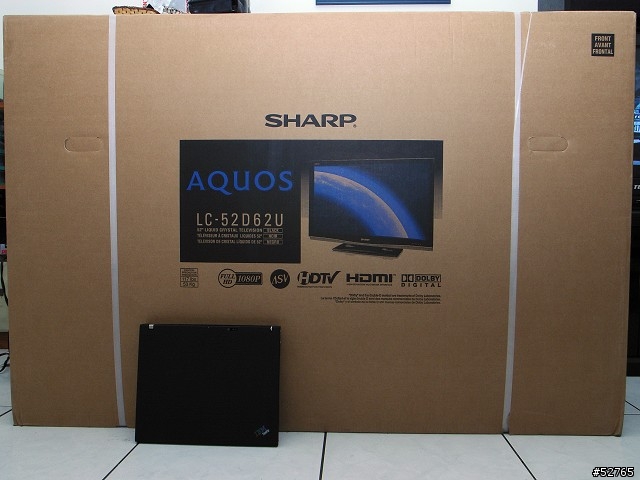 [開箱文] 燒的喲!!!  SHARP 52" LC-52D62U 液晶電視