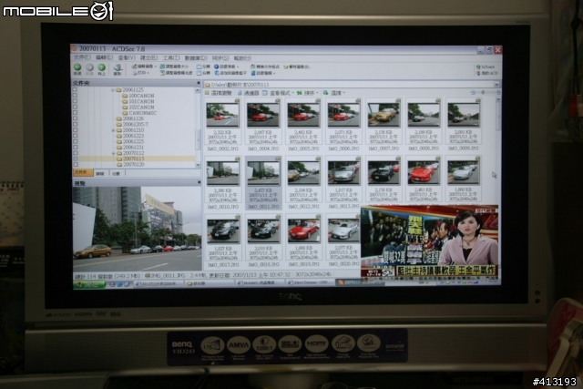 現在最熱的32" LCD BENQ VH-3243各種訊號畫面