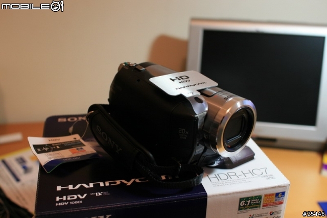 SONY 高畫素1080i HDR-HC3後續機 HC7 開箱照