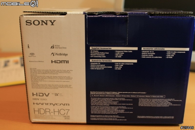 SONY 高畫素1080i HDR-HC3後續機 HC7 開箱照