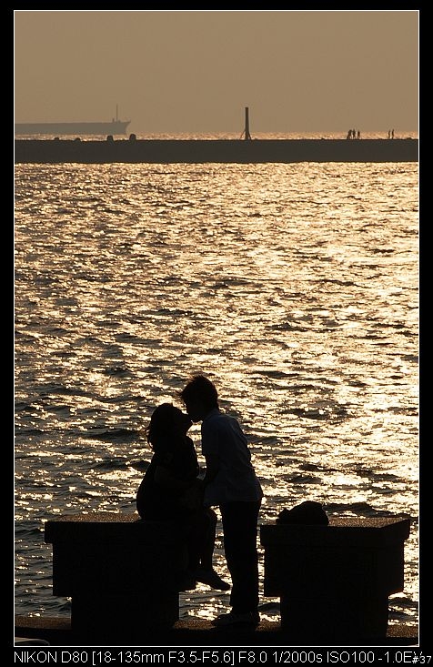 今天與西子灣夕陽對尬