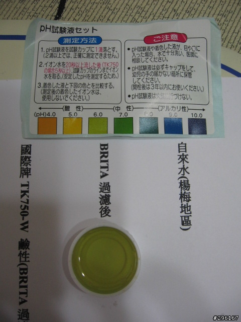 一個小小實驗ABOUT BRITA濾水壺及鹼性水生成器