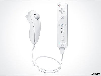 [Wii]隨機附的左手雙截棍控制器與零售的差別