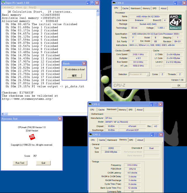 2007超值入門雙核心平台-65nm AM2 X2 3600+ 超頻實測