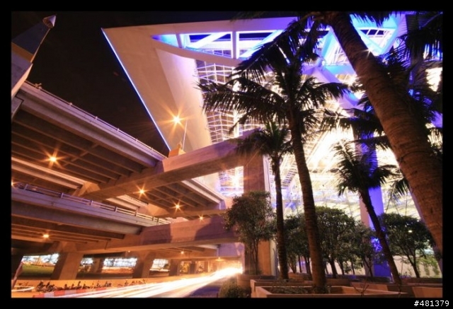 泰國曼谷新機場塔台夜景