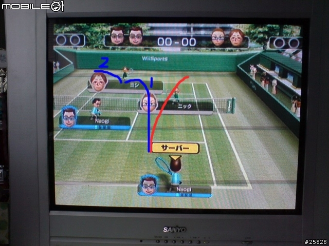[Wii]sports網球之外旋球(應該可以說是外旋球)