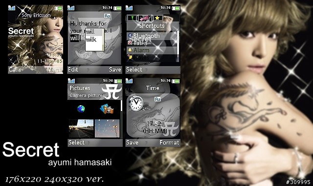 [K610i/K750i/K800i/W900i] ayumi hamasaki 濱崎步