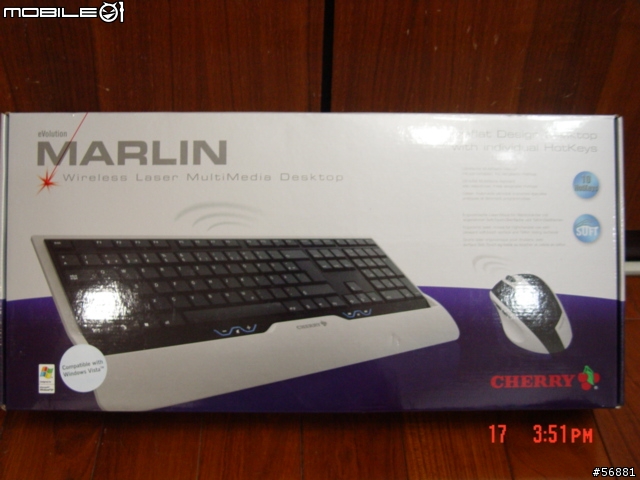 [分享]今天收到Cherry Marlin EVO無線鍵盤滑鼠，再次發表囉!!