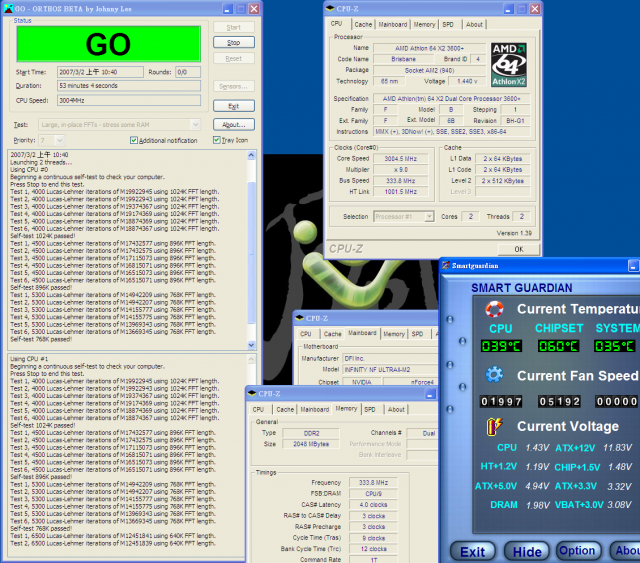 2007超值入門雙核心平台-65nm AM2 X2 3600+ 超頻實測