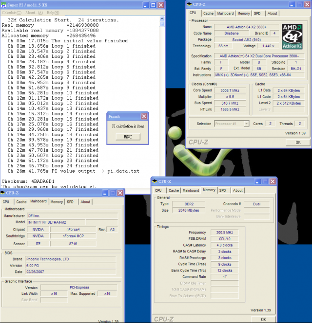 2007超值入門雙核心平台-65nm AM2 X2 3600+ 超頻實測