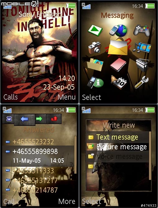 [K800i] 300壯士主題