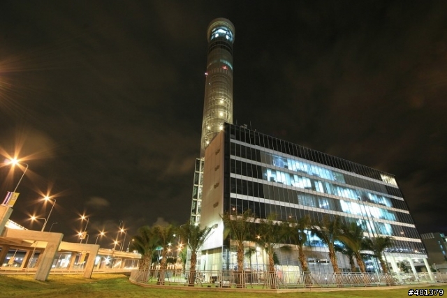 泰國曼谷新機場塔台夜景