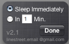 睡前，讓你的 iMac 螢幕馬上變暗 Sleep Display Widget