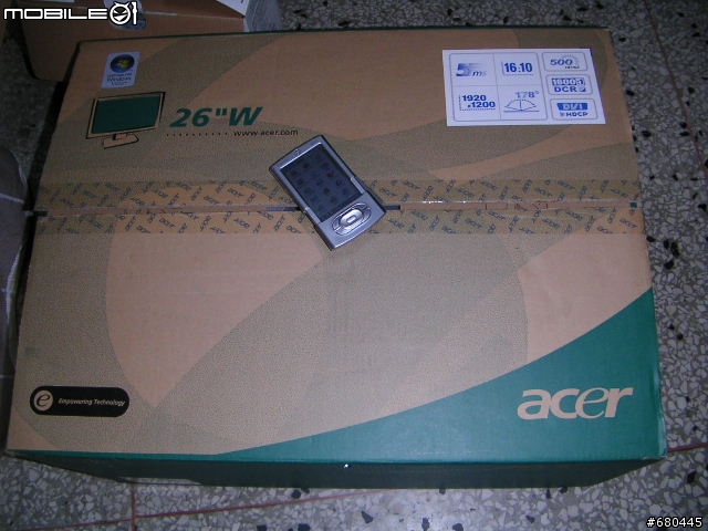 [分享] 平價的二十六吋電腦螢幕 ACER AL2623W 開箱照
