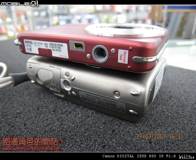 [分享] 開箱照 Casio EX-V7 & BenQ X720