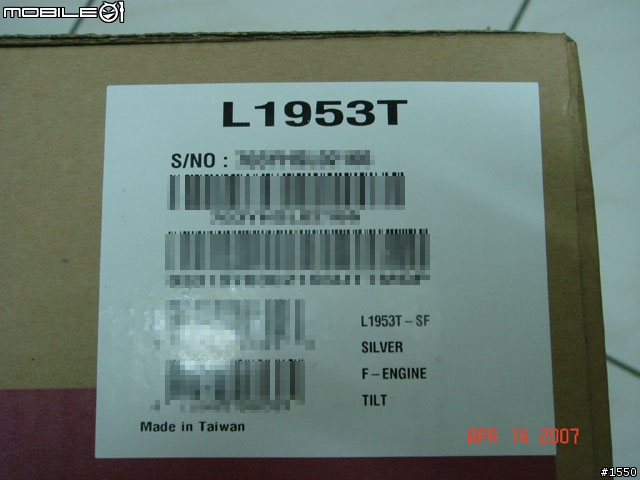 [分享] LG L1953T-SF 19" LCD 開箱照 - Mobile01