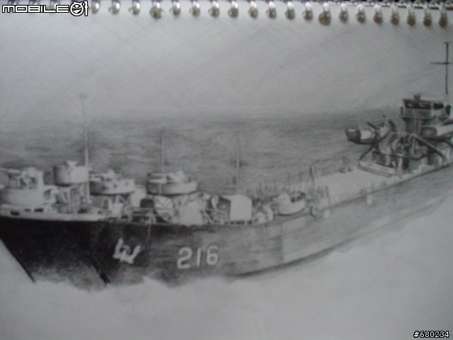 【素描練習】一艘兩棲戰車登陸艦的形成