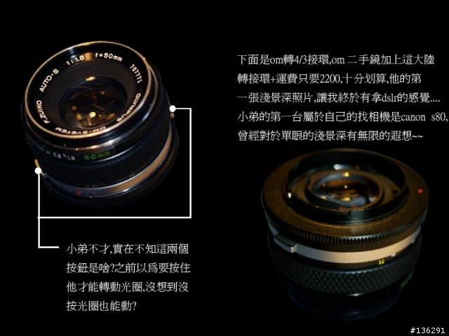 [心得分享]E500 & 17.5-45MM & OM 50MM 1.8 & AF 2800 之"倒"聽"圖"說(圖多老花眼勿近)