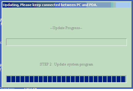 ETEN X500升級WM6, 昇級過程卡住不動了