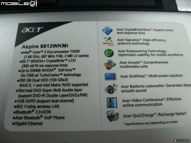[分享]驚見龐然大物,排山倒海而來-acer Aspire9810 20.1吋--筆記型--電腦.