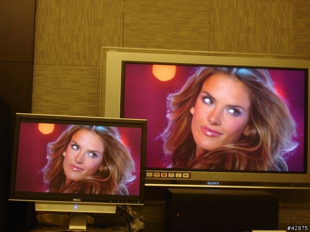Dell 2407WFP-HC v.s. SONY 40x2000 on Victorias Secret Fashion Show 2006 1080i HDTV