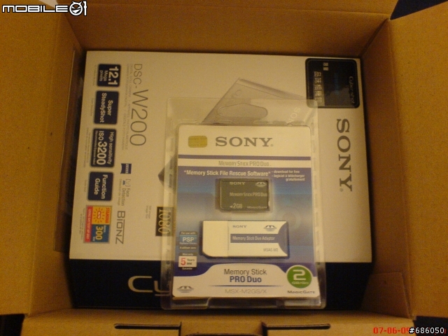 [開箱文]SONY DSC-W200