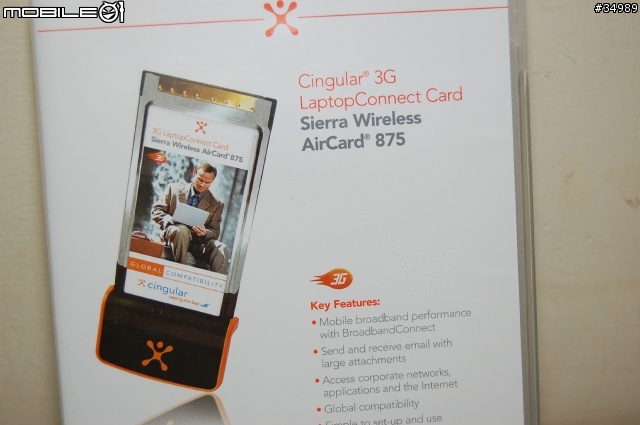 我的行動上網新生活-Sierra  Wireless Aircard 875開盒照