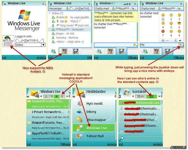全新MSN messegner live for S60 V3 版本