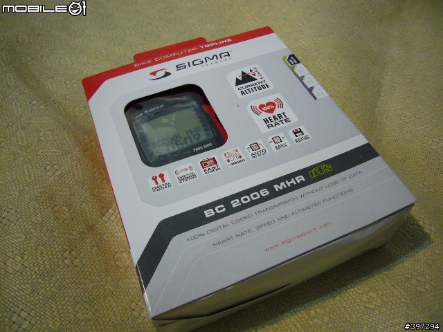 [碼錶分享]SIGMA BC 2006 MHR 可測高度+心跳+溫度+速度
