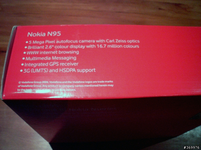 [國外敗家+開箱] NOKIA N95 Vodafone 版本