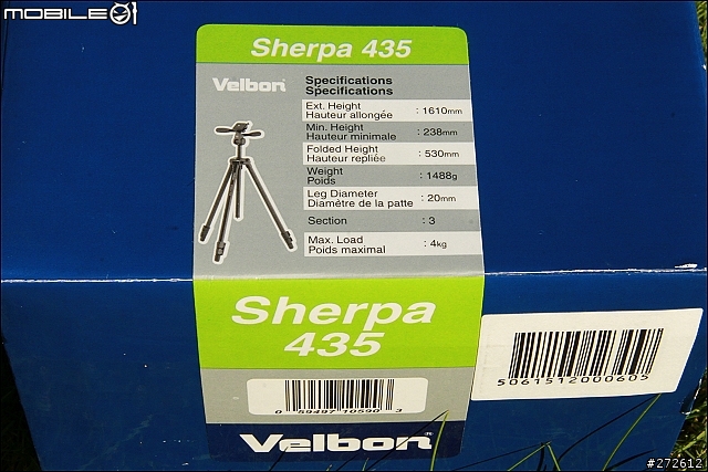 [分享] 高C/P值的鋁合金腳架 - Velbon Sherpa 435