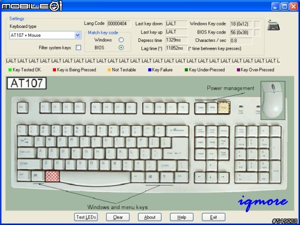 [鍵盤測試軟體]KeyboardTest