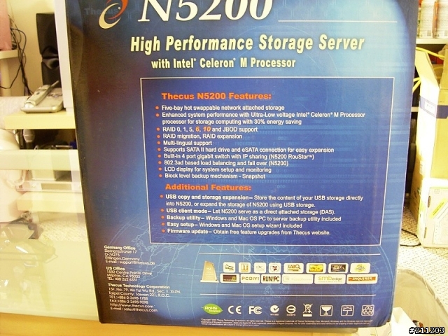 [分享] Thecus N5200 NAS Server 5TB 入手