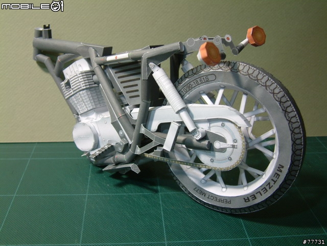 <YAMAHA紙模型Part-3>古典街車-SR400
