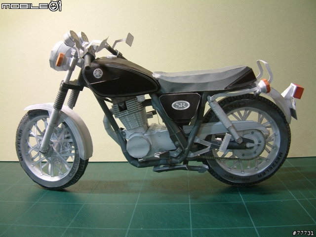 <YAMAHA紙模型Part-3>古典街車-SR400